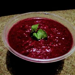 A picture of Mint Flavoured Beet Smoothie.