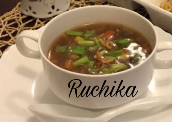 Easiest Way to Prepare Quick Hot and Sour Soup with fried Noodles