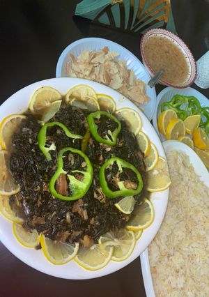 صورة لوصفة ملوخية لبنانية