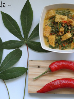 Foto resep Sayur daun singkong tempe