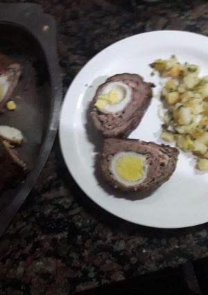 Una foto de Arrollado de carne picada