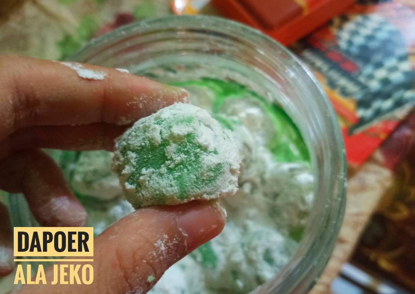 Resep Moci Pandan Isi Kacang