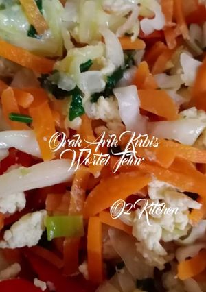 Foto resep #050 Orak Arik Kubis Wortel Telur Simple