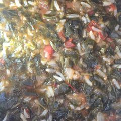 A picture of Spinach with Rice.