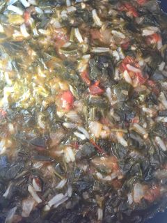 A picture of Spinach with Rice.