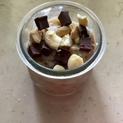 A picture of Overnight oat (no yogurt) GF EF DF.