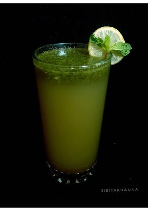 A picture of Pudina Sherbet / Mint Sherbet (No sugar).