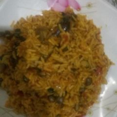 A picture of Local jollof rice.