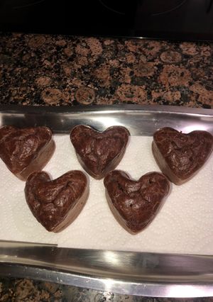 Una foto de Brownie de avellanas sin azúcar