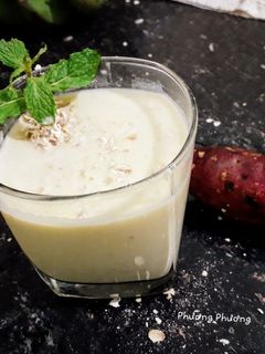 Hình của món Sữa khoai lang yến mạch - eatclean.