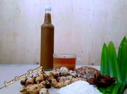 Gambar jamu beras kencur gula aren