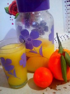 صورة لوصفة عصير الماندرين والبرتقال 🍊🍋