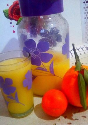صورة لوصفة عصير الماندرين والبرتقال 🍊🍋