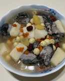 山藥紅棗蓮子烏骨雞湯（大同電鍋料理）