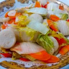 รูปของ Tumis Sawi Putih Bakso Ikan