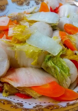 Foto resep Tumis Sawi Putih Bakso Ikan