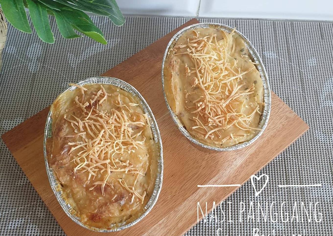 Bake Rice (Nasi Panggang) Saus Bechamel