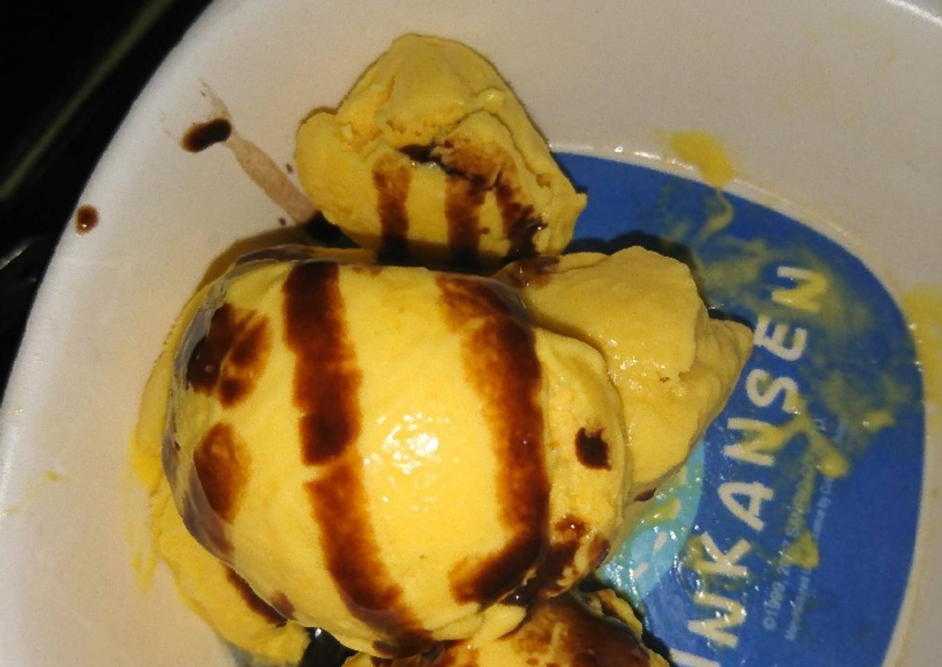 Mango Ice-cream without biscuit, without corn starch