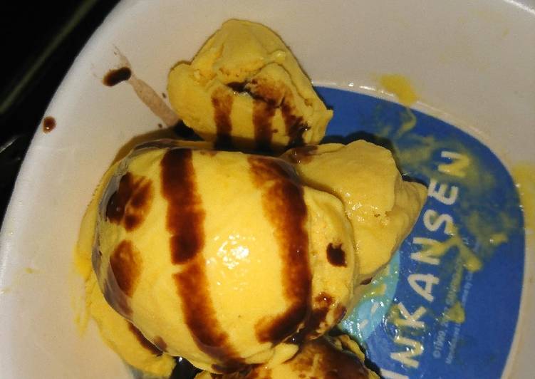 Recipe of Perfect Mango Ice-cream without biscuit, without corn starch