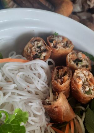 Hình của món Chả nem nấm.