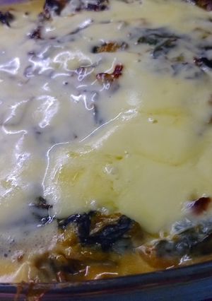 Una foto de Pastel de zapallo y acelga 🎃