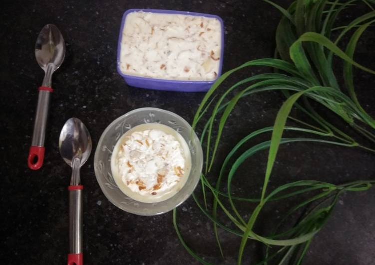 Recipe of Homemade Roasted Almonds Rabdi Kulfi