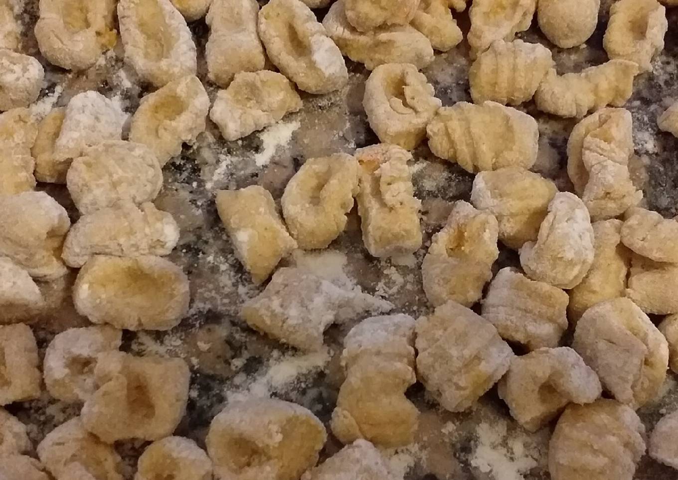 Ñoquis de papas y calabaza con harina integral