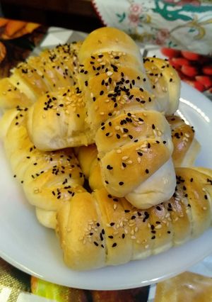 صورة لوصفة ساندوتشات محشية بحشوة البسطرمة وميكس الجبن 😋❤️