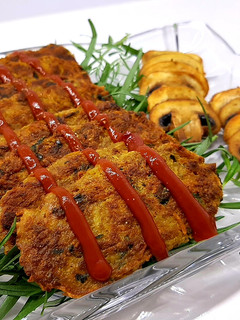 عکسی از دستور شامی کباب با جعفری(Meat kebab)😋