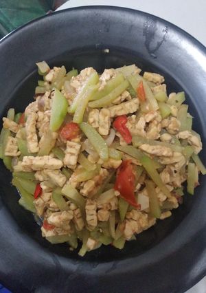 Foto resep Tumis labu tempe sederhana