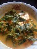 Gulai Tempe Tapak Leman (Daun Mangkok mangkok)