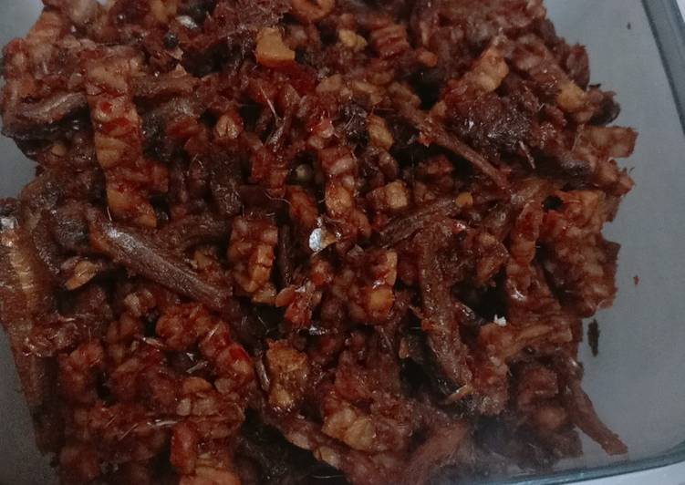 Resep Sambal Teri Tempe Kering Anti Gagal