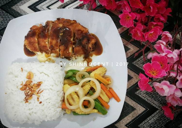 Resep Chicken Cordon Bleu with Blackpepper Sauce yang Bikin Ngiler