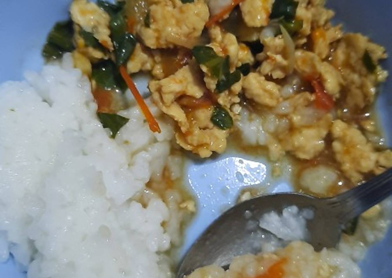 Ayam kangkung tomat