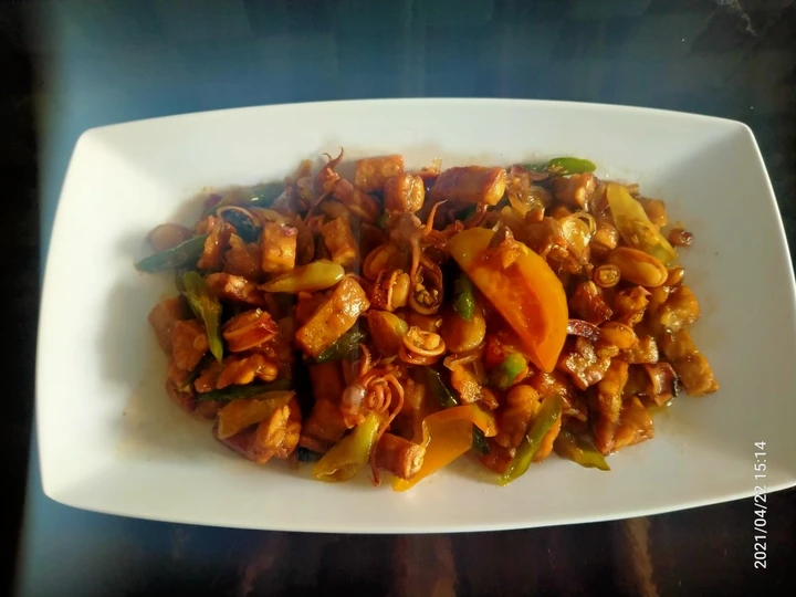 Langkah Mudah untuk Membikin Resep  Tumis tempe cumi asin yang Lezat Sekali, Sempurna