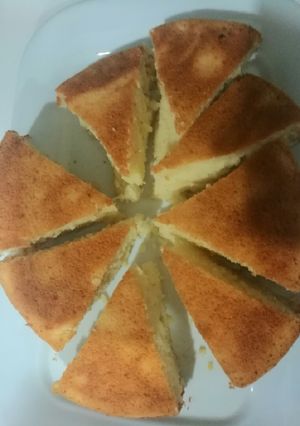 عکسی از دستور کیک ساده پنبه ای
