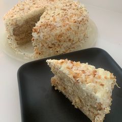 A picture of Coconut Pecan Cake.
