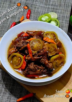 Foto resep Asam-asam Ayam Kampung 🥘_ Segar Asam Manis🍋🍅🍯