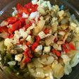 Escalivada con bacalao