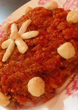 A picture of Gajar ka halwa.