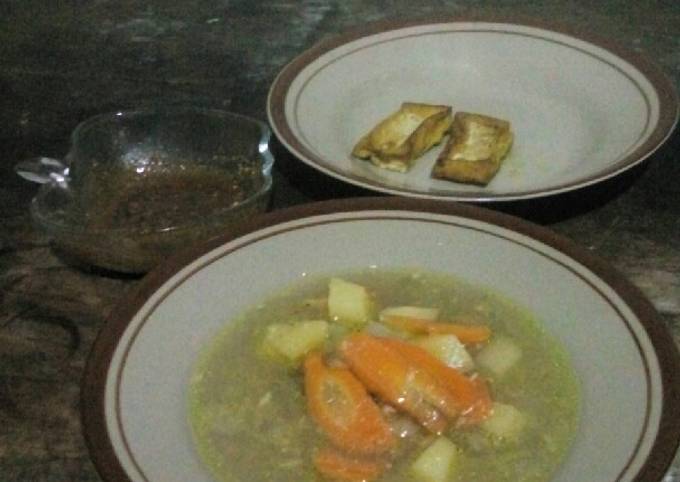 Cara Membuat Sop sayur tahu Anti Gagal