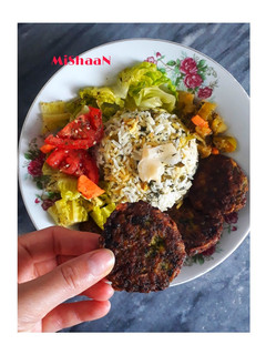 عکسی از دستور کتلت مرغ و گوشت