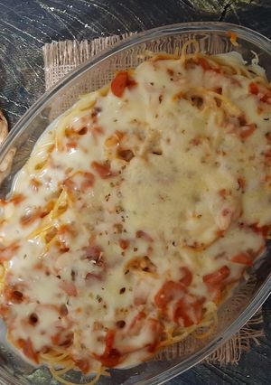 Foto resep Spaghetti bolognaise with saus cream chesee