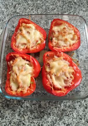 Una foto de Pimientos rellenos