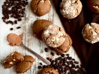 Cookies de café y cacao (con chips de chocolate blanco)!!