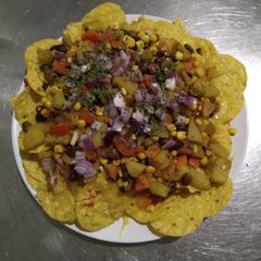 A picture of Nachos with Chayote.