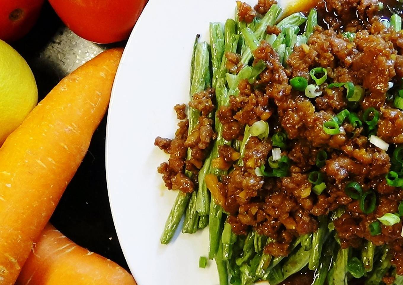 Chinese Style Green Beans With Ground Pork