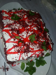 Red velvet cake ainihin hoton girkin