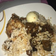 Ofada Rice and Sauce A picture of Ofada Rice and Sauce.
