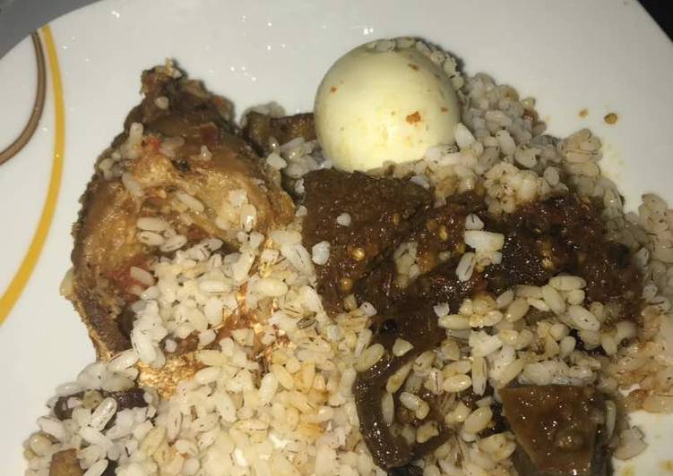 Ofada Rice and Sauce
